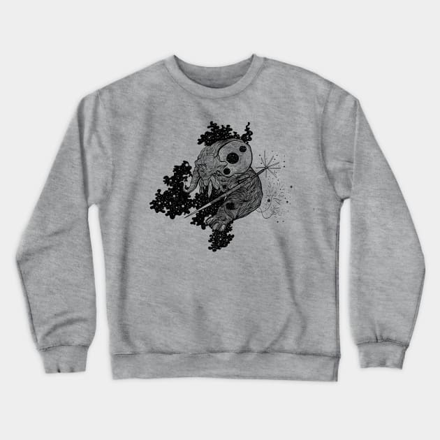 elephant in outer space Crewneck Sweatshirt by roman_v61